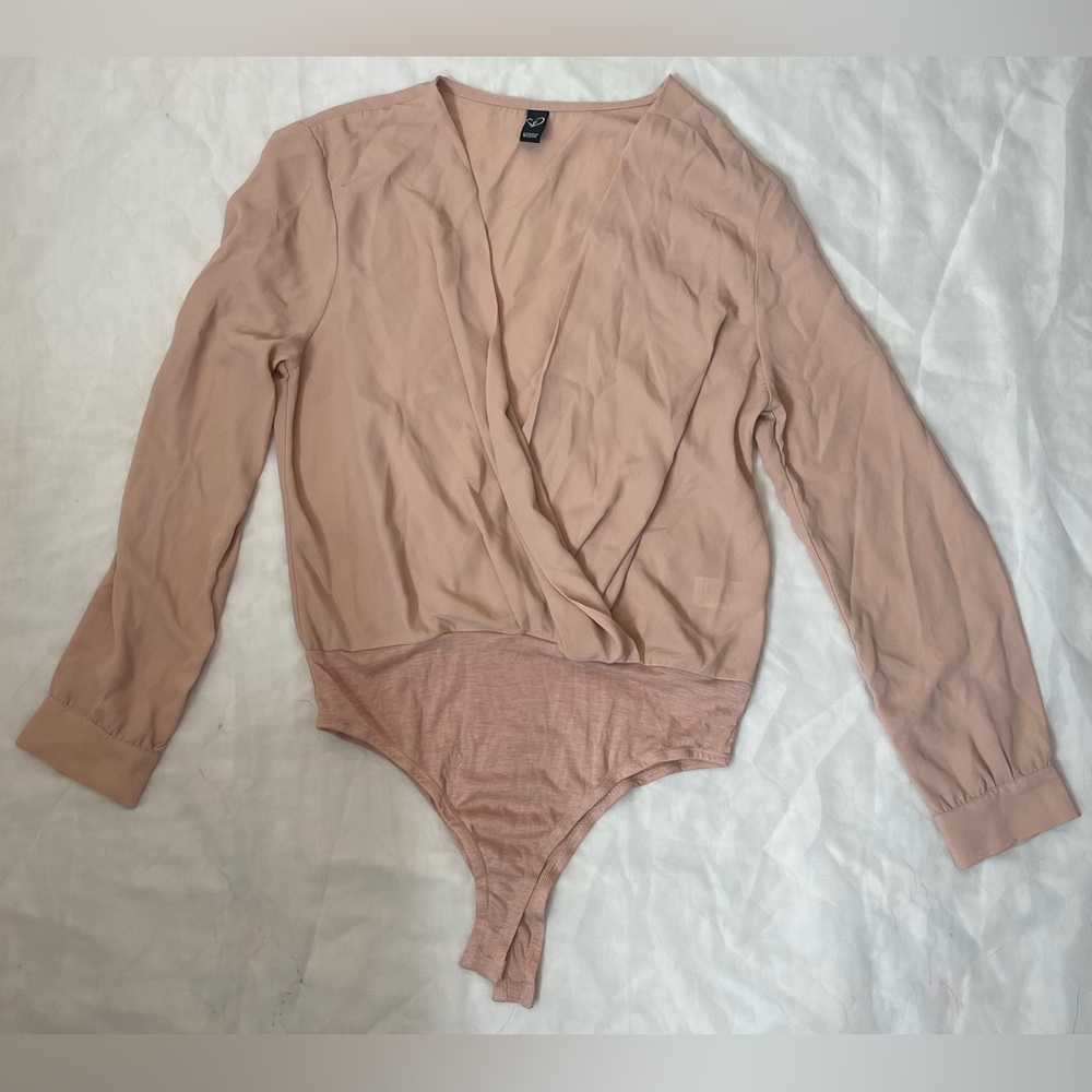 Windsor: Light Pink, Deep V Blouse/ Bodysuit